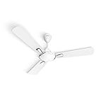 Havells Quickair 1200mm Ceiling Fan, High-Speed, Energy Efficient & Silent Operation with Modern Design, Ideal for Bedrooms | 2 Years Manufacturer Warranty | White