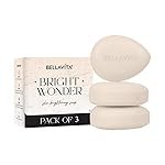 BELLAVITA Bright Wonder Brightening soap | Dark Spot & Pigmentation reduction | Kojic acid & mango butter | Paraben free | pack of 3