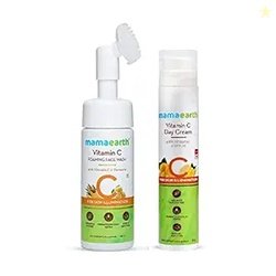 Mamaearth Vitamin C Glow Combo (Vitamin C Day Cream 50g + Vitamin C Fa