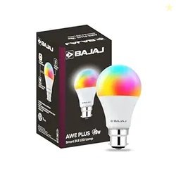 Bajaj 9W Smart LED Bulb |Bluetooth enabled B22D |16 million colors |4