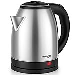 Milton Rapid Electric Kettle 1.5+ Litre (1.8L), 1500 Watts | Stainless Steel Hot Water Kettle Electric for Home & Office | Auto Shut-Off, Wide Mouth, Cool-Touch Handle & Single-Touch Lid Lock