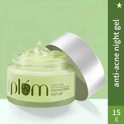 Plum Green Tea Night Gel Cream | Anti-aging Oil-free Mo...
