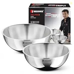 Bergner Tripro Triply Stainless Steel 2 Pcs Tasra Set, 20cm / 1.5 L an