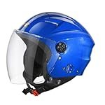 STUDDS RAY Super Open FACE Helmet for Men and Women Dapper Blue L