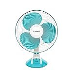 Goldmedal Dyno 400 mm Table Fan For Home and Office | Silent Operation | Jerk Free Oscillation | High RPM | High Air Delivery | 2 years Warranty (Turquoise White)