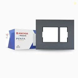 Anchor by Panasonic Penta 8 Module Black Regular Cover Plate for Switc