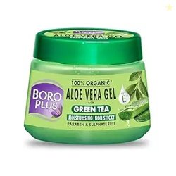 Boroplus Aloe Vera Gel With Green Tea 100% Organic For Skin & Hair, Ri