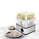 Wipro Elato BE201 4in1 Multicooker 500 Watt – Boils up to 16 Eggs, Steam Rice, Poach Eggs, Cook Vegetables – 3 Boiling Modes, Concurrent Cooking – 2 Year Warranty