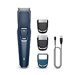 Philips Beard Trimmer for Men | India’s No.1 Trimmer | Close Trim with Skin Protect Comb | Self Sharpening Blades | Cordless | Charging Indicator | Travel Lock | No Oil Needed | 2 Year Warranty | BT1244/18