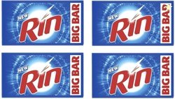 Rin Bar ( Pack Of 4 )250 Gm Soap Detergent Bar (250 g, Pack of 4)