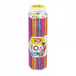 Flair Creative YO Wooden Pencil Pack of 50  Premium HB Graphite Pencil