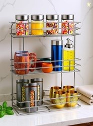 GESCHIR Utensil Kitchen Rack Stainless Steel 3 Tier Kitchen Rack,...mo
