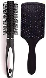 HRKESHY Curling Roller Comb Hair Brush With Professional Paddle H...mo