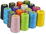 Diy Crafts 17850 3000 Yards Overlocking Sewing Machine Industrial Polyester Thread Metre Cones, Pack of 2 Cones (Purple)