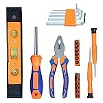 GLUNÂ® Screwdriver Set, 23 in 1 with Pliers, Allen Keys, Stanley Screwdriver, Aluminium Spirit Level, and 12 Screwdriver Bits â Auto Repair Tool Combination Package