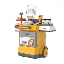Kids Mandi Cash Register Playset for Kids | 48 PCS Supermarket Pretend