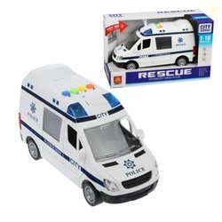Kids Mandi Friction Powered Police Car Toy | Simulation Patrol Vehicle