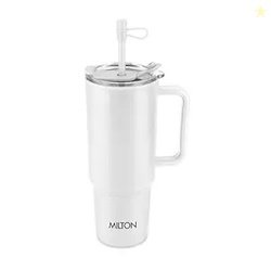 MILTON Maven 1000 Plastic Water Tumbler | 2-in1 Lid Sip or Gulp | Crys