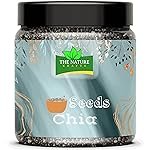 THE NATURE KRAFTS Chia Seeds 500gm, Organic, Non-GMO, High in Protein, Vegan, Seed Form (500 g)
