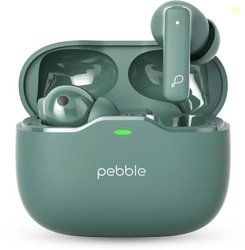 Pebble BlissBuds Ultra with Deep Bass, ANC, ENC Quad Mi...