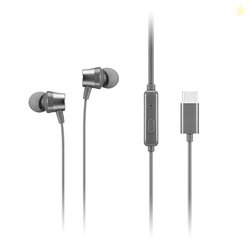 Lenovo - 300 Wired in-Ear USB-C Earphone - in-Line Microphone - USB-C