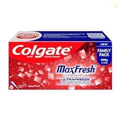 Colgate MaxFresh Toothpaste, Spicy Fresh Red Gel paste with Menthol fo