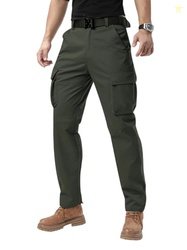 INKKR Men Cargo || Cotton Men Cargo Pants || 11-Green M-Size Cargos