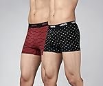 Levi’s 022 Men’s Cotton Designer Trunk – Mid Rise, Outer Elastic Waistband (Pack of 2)