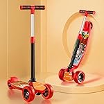 Lifelong Kick Scooter with Adjustable Height – Foldable – Skate for Kids with PVC Wheel – Max User weight-50 kg, Red & Black, 6 Months Manufacturer’s Warranty, LLKS02