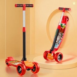 Lifelong Kick Scooter with Adjustable Height - Foldable - Skate for Ki