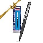 Reynolds Metal Pens (Iconic Elite Gun Metal) | Premium Pens For Gifting | Twist Pens For Personal & Professional Use | Stylish Gifts for Men & Women | Trim Ball Pens For Corporate Gifting | Blue Ink