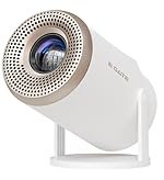 E GATE Atom 2X+ Smart Projector 4k Ultra HD | Built-in Live TV (120+ Channels no Subscription Required) | 200 ISO, 1080p & 4K Support, Auto Keystone | Netflix, Prime, WiFi & BT, Mirroring, eGate