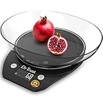 Dr Trust USA Electronic Kitchen Digital Scale Weighing Machine For Health, Fitness, Diet, Nutrition, Cooking and Home Baking with Detachable BPA Free Bowl (5 Kg)- 531