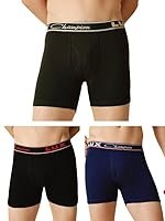 Lux Champion Men’s Interlock Trunk | 100% Super Combed Cotton | Breathable, Light & Comfortable Lux Underwear | Pack of 3 (Color May Vary)