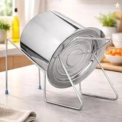 PANCA Stainless Steel Rice Drainer Stand Pot | Multipurpose Strainer f