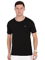 Macroman M-Series Smartz Basics Half Sleeve Round Neck Stretch T-Shirt for Men, Cotton Blend (Pack of 1)