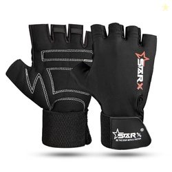 STAR X Minati Wrist Support Gym Gloves Black for Men and Women