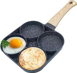 Jiyancreation Non Stick Frying Pan 4 Hole Ceramic Pan Tawa 15 cm ...mo