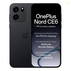 OnePlus Nord CE6 | 8GB+128GB | Pitch Black | Snapdragon 7s Gen 4 | Seg
