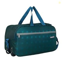 M MEDLER Lexter Duffle Bag | Polyester Strolley Duffle Bag | 2 Wheel D