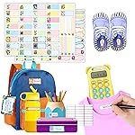 GLUNÂ® Jambo Pack Name Stickers â 156 Pcs Self-Adhesive Vinyl Labels with Cute Animal Designs & 1 Marker, for Kids Bottles, Lunch, Clothes & Kitchen Use