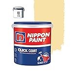 Nippon Paint Quick Coat Interior Emulsion Paint – 10 KG (BUTTERMELT)-Quick Drying, Good Coverage, Low VOC-Paint for Wall, Living Room