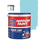 Nippon Paint Quick Coat Interior Emulsion Paint – 5 KG (BASIC BLUE)-Quick Drying, Good Coverage, Low VOC-Paint for Wall, Living Room