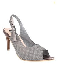 womens Ankle-Strap GUNMETAL Sandal -4 UK (SF-2874-GUN-37)