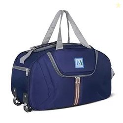 M MEDLER Jerry Duffle Bag | Waterproof Strolley Duffle Bag | 2 Wheel D