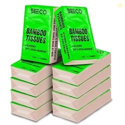 Beco Bamboo Hanky Tissues, 100 Pulls Pack of 10, 100% Natural and Ecof
