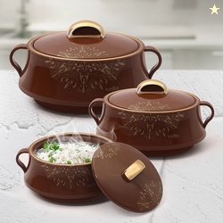 Cello Midas Pack of 3 Thermoware Casserole Set (500 ml, 1000 ml, ...mo