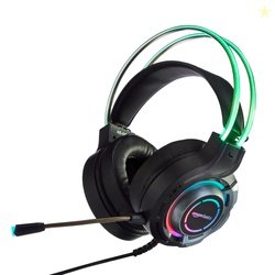Amazon Basics RGB Wired Gaming On Ear Gaming Headphone, 2 Meter Braide