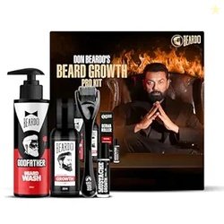 BEARDO Dons Beard Growth Pro Kit | Complete Beard Growth & Grooming Ki