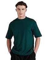 Symbol Men Solid Cotton Oversized Round Neck Tshirt | Half Sleeve | Plain (Available in Plus Size)